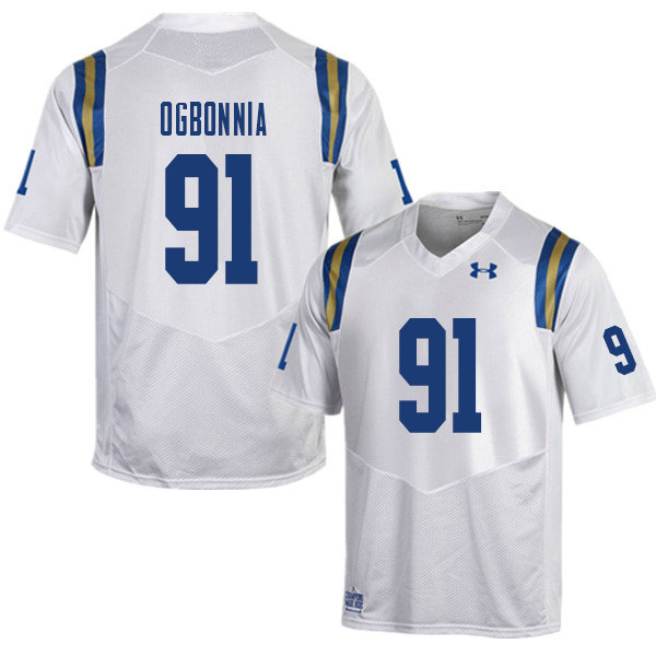 Men #91 Otito Ogbonnia UCLA Bruins College Football Jerseys Sale-White